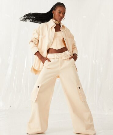 Calça Pantalona Sarja Lily