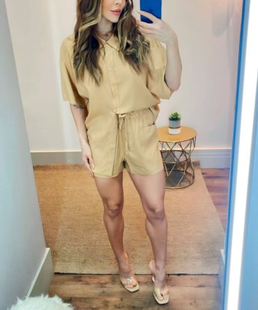 Short Viscose com Linho