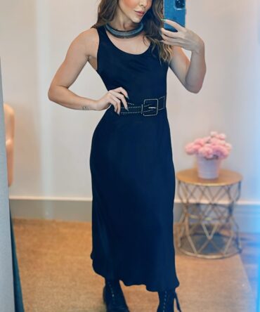 Vestido Midi Acetinado