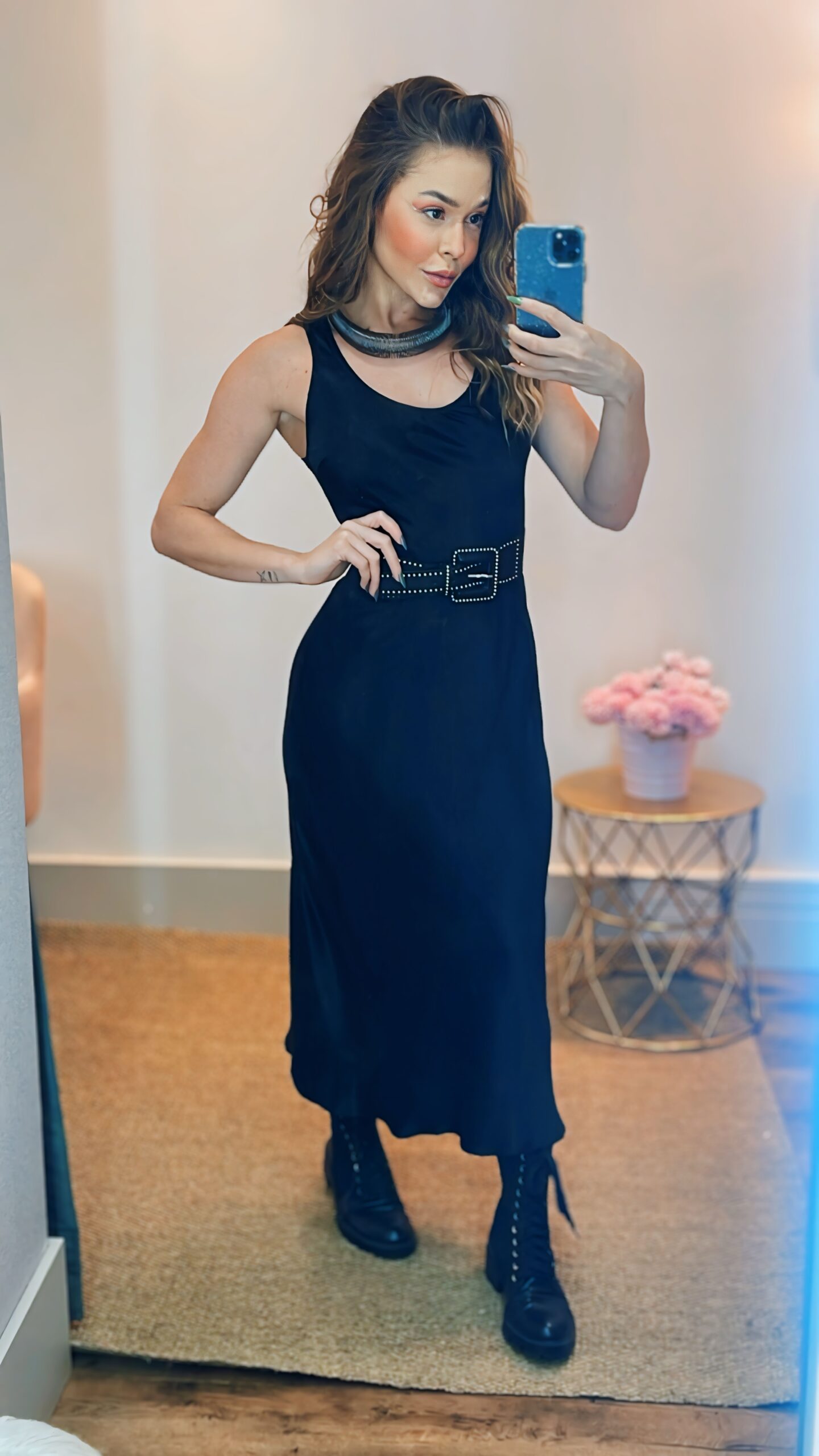 Vestido Midi Acetinado