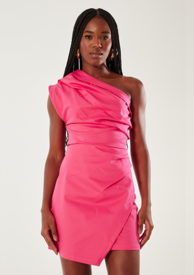 Vestido Assimétrico Drapeado