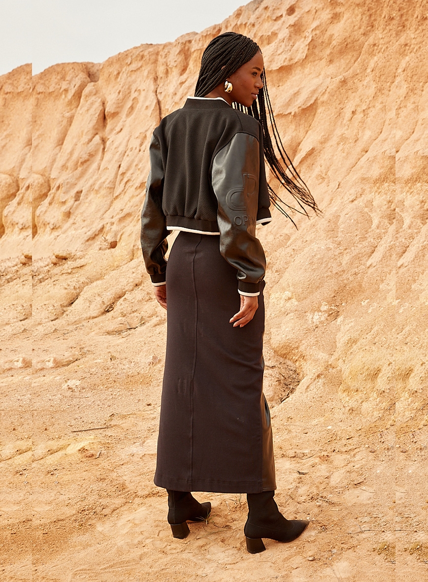 Saia Longa Com Cós Duplo