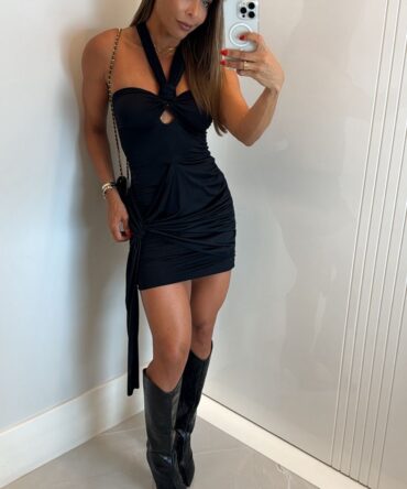 Vestido Curto Palazzo