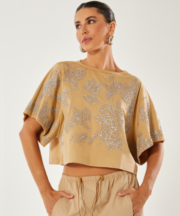 Blusa Ampla Assimétrica