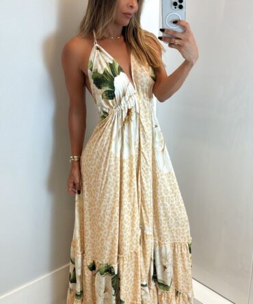 Vestido Longo Selva Floral